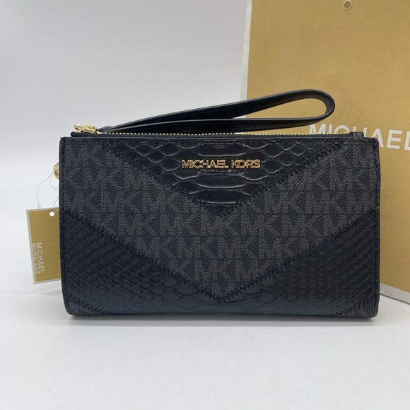 Michael Kors Large Double Zip Wallet Wristlet - Picture 2 of 7